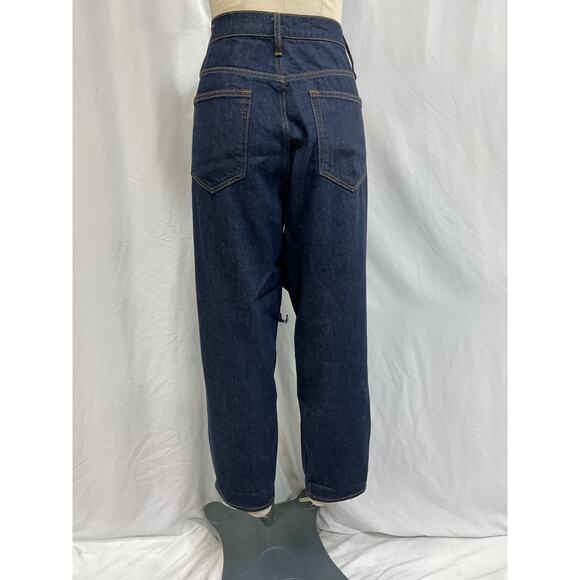Frame Ultra High Blue Rayon Rise Barrel Denim Jeans Size 31 - Picture 3 of 5